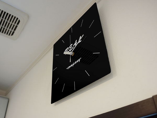 【カラフル ハウス】フォトパネル時計の写真