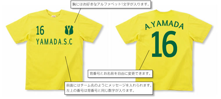 【サッカーチーム風】半袖Tシャツ（全30色）の写真